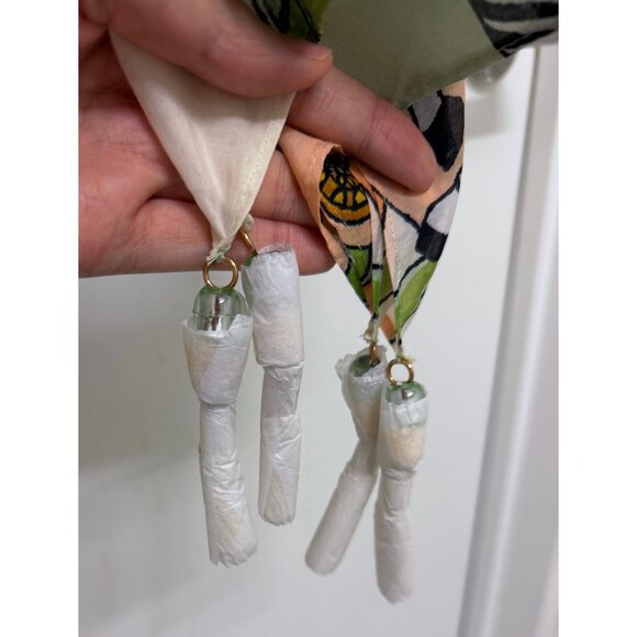 NEW Tory Burch Carousel Beach Caftan Top Cover Up Tunic Peach Orange Animal M - Picture 8 of 14